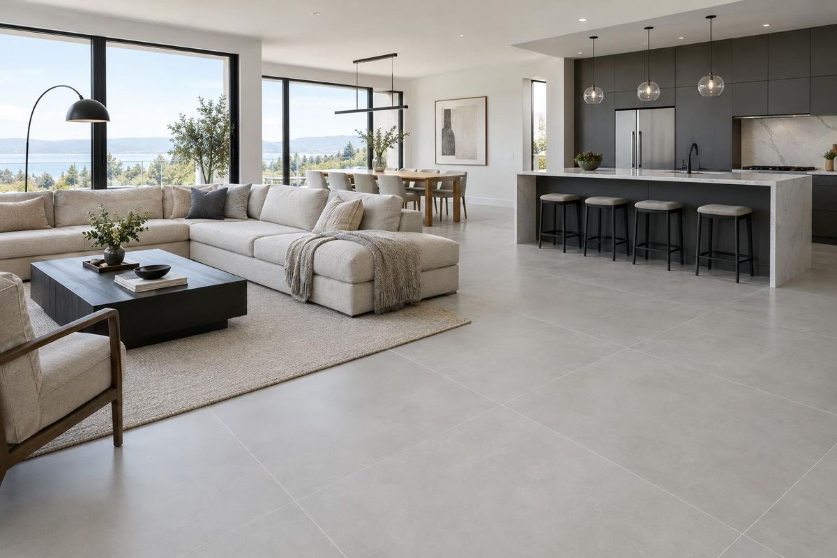 Large-Format Tile Floors