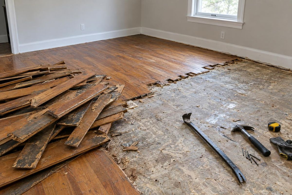 Old Floor Removal & Demolition