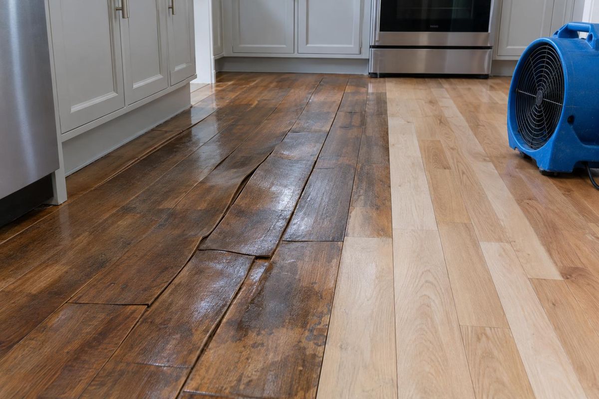 Water-Damaged Floor Repair